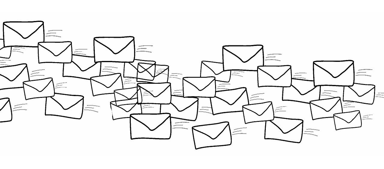 Pagina contatti illustrazione