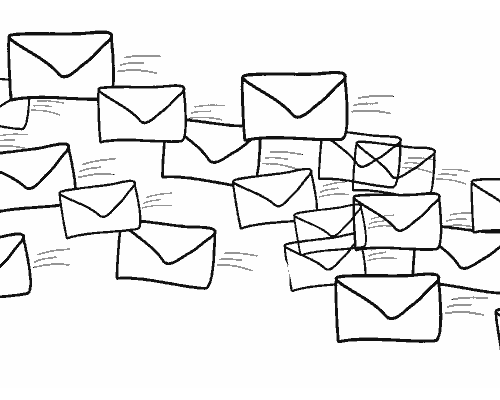 Pagina contatti illustrazione