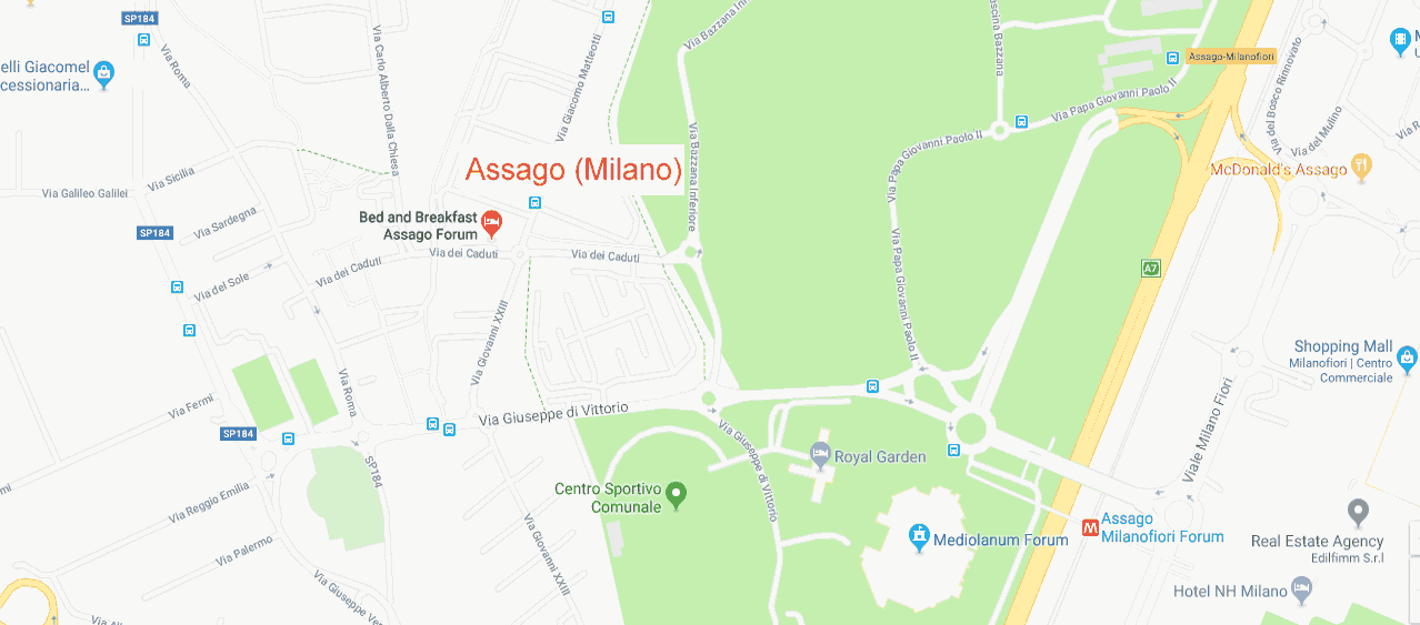 Come arrivare al Casa Vacanze vicino al forum di Assago (MI) Casa Vacanze cartina stradale