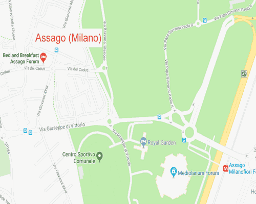 Come arrivare al Casa Vacanze vicino al forum di Assago (MI) Casa Vacanze cartina stradale