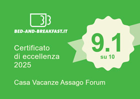 Certificato di eccellenza accoglienza 2025